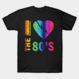 I love The 80'S T-Shirt 80's 90's costume Party T-Shirt